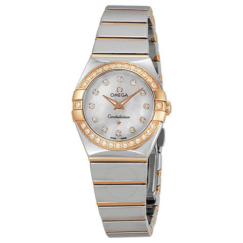 omega mother of pearl dial watch|omega watches women.